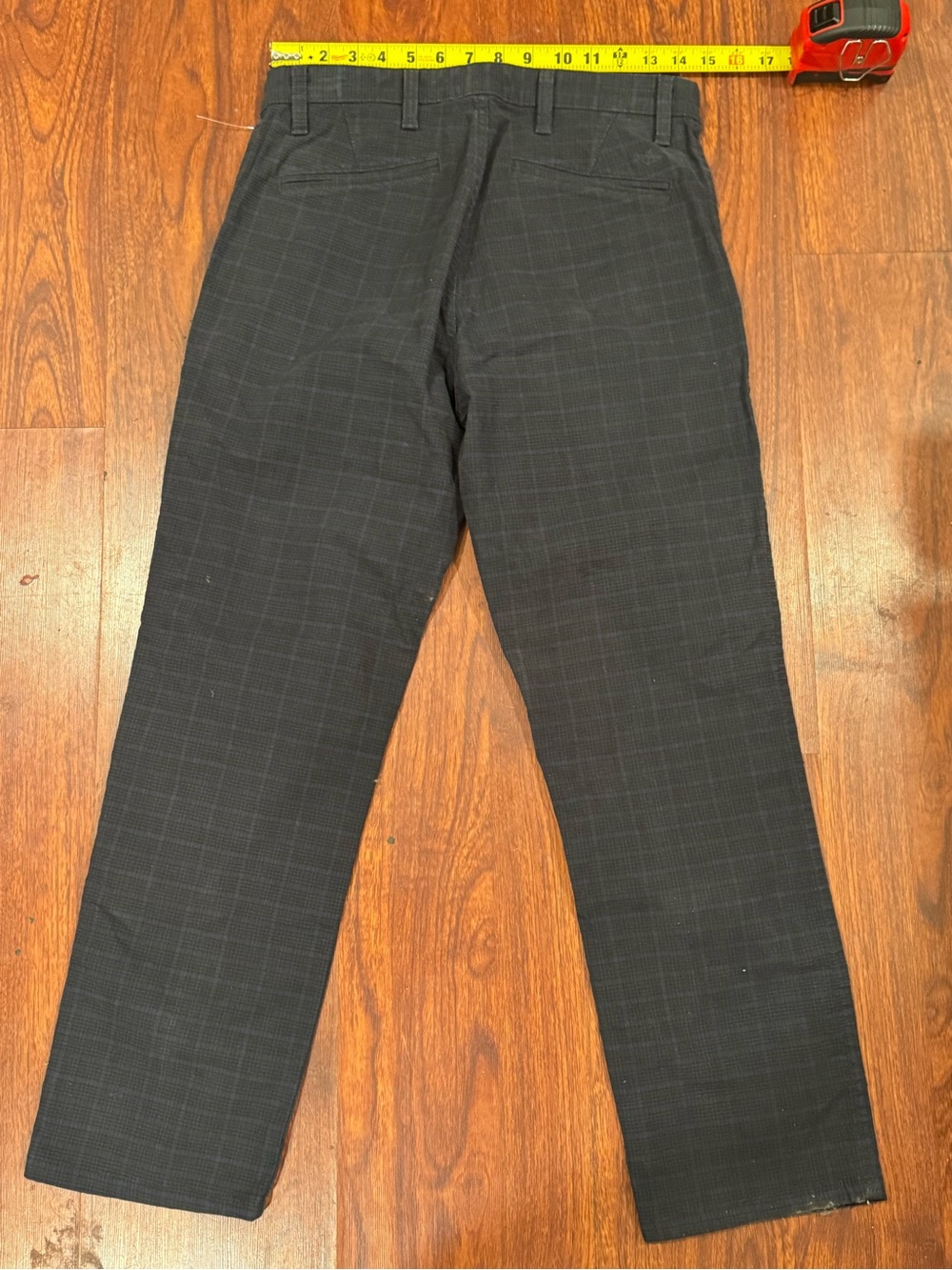 Dockers Men's Dark Charcoal Plaid Dress Pants - Picture 3 of 5